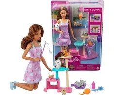 Lėlė Barbie su kačiukų nameliu Kitty Condo HHB70