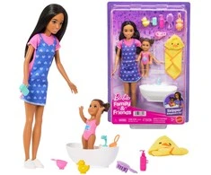 Mattel Barbie Skipper Babysitter lėlės rinkinys su kūdikiu ir vonia