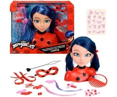 MIRACULOUS lėlės galva puošimui Ladybug Deluxe, 50247