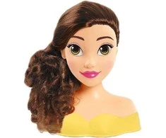 justplay Lėlės galvutė skirta šukuoti ir formuoti plaukus Princess Disney Bella Beauty and the Beast +šepetys