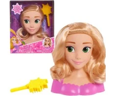 justplay Lėlės galvutė šukavimui ir plaukų formavimui Princess Disney Rapunzel Tangled +šepetys