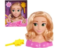 justplay Lėlės galvutė šukavimui ir plaukų formavimui Princess Disney Rapunzel Tangled +šepetys