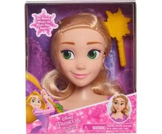 justplay Lėlės galvutė šukavimui ir plaukų formavimui Princess Disney Rapunzel Tangled +šepetys
