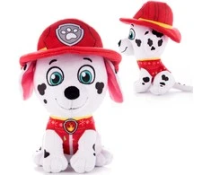 Paw Patrol Marshall pliušinis žaislas kalėdiniame megztinyje 21 cm