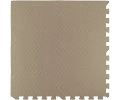 Humbi putplasčio kilimėlis 180x60, didelis putplasčio dėlionės komplektas, atsparus vandeniui, saugus, 3 vnt., šviesiai smėlio spalvos