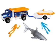 „Matchbox Adventure MBX Ocean“ gelbėjimo rinkinys, gelbėjimo transporto priemonės + priedai