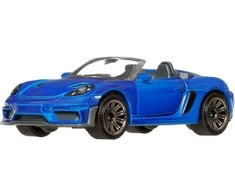 „Matchbox Moving Parts“ automobilis „Porsche 718 Spyder RS 2024“ tamsiai mėlynas automobilis