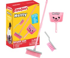 Valymo rinkinys Hetty vaikams, rožinė šluotelė su semtuvu Casdon