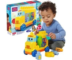 Mattel MEGA BLOKS konstravimo ir skaičiavimo autobusas (JKG34)
