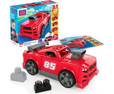 Mattel Mega Bloks komplektas klocków 3w1 Samochód Wyścigowy 26 dalys