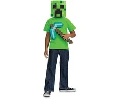 Suknelė Disguise "Minecraft" kirtiklio ir kaukės rinkinys