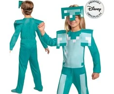 Minecraft kostiumas karnavalinis kostiumas Diamond Armor 137-149 cm 10-12 metų