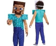 Minecraft Steve Plus kostiumas 4-6 metai