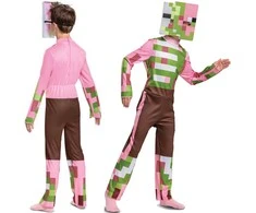 Almarina Minecraft karnavalinis kostiumas berniukui zombiui kiaulės kostiumo kaukėms 110-122 cm (4-6 metai)
