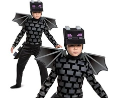 Disguise Dragon Minecraft Ender drakono karnavalinis kostiumas berniukui 127-136 cm (7-8 metų)
