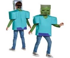 Almarina Minecraft karnavalinis kostiumas berniukui, zombiui, 110-122 cm (4-6 metai)