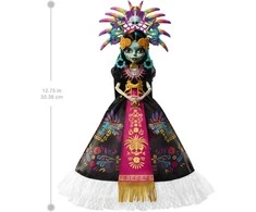 Mattel MONSTER HIGH SKULLECTOR kolekcinė lėlė – Dia De Muertos Skelita