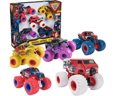 Monster Jam 5 transporto priemonių rinkinys Monster Truck Marvel Heroes 1:64