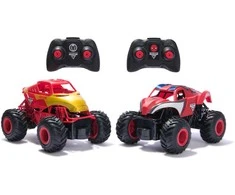 Monster Jam dviejų nuotoliniu būdu valdomų transporto priemonių rinkinys Monster Jam 1:24 „Marvel Super Hero Challenge RC“