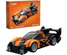 Oranžinis CaDA konstruktoriaus kaladėlės „Racer Blitz Oranžinis“ lenktyninis automobilis, 163 detalės