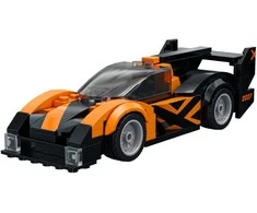 Oranžinis CaDA konstruktoriaus kaladėlės „Racer Blitz Oranžinis“ lenktyninis automobilis, 163 detalės