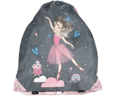 Bag for shoes Paso Ballerina. pink/pilkas