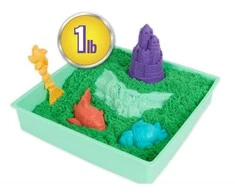 Spin Master Kinetic Sand - Smėlio dėžės rinkinys - Žalias (6067479)