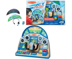 Jet Pilot interaktyvus prietaisų skydelis medinis instrumentų skydelis Melissa &amp; Doug