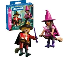 „Playmobil“ dviejų figūrėlių rinkinys, burtininkas + ragana ir priedai, 15 dalių
