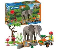 Konstruktorius Playmobil Elephant with Zookeeper (72068)