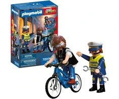 Konstruktorius Playmobil Dviračio vagystė (72076)