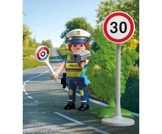 Konstruktorius Playmobil Policijos pareigūnas su greičio matuokliu 72029