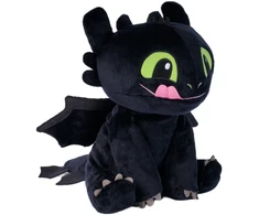 Pliušinis žaislas „Kaip prisijaukinti slibiną“ bedantis, 28 cm
