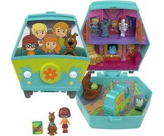 Mattel Polly Pocket kompaktiškas rinkinys Scooby Doo figūrėlės ir priedai