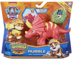 Paw Patrol Dino Gelbėjimo nuolaužų figūrėlė I Dinosaurus Triceratops + staigmena