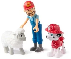Paw Patrol 3 figūrėlės Ūkininkas Al ir avys Marshall Nuotykių įlankos rinkinys