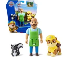 „Paw Patrol“ 3 figūrėlės, pono Porterio, Rubble ir Skunk nuotykių įlankos rinkinys