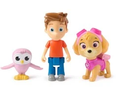 Paw Patrol 3 figūrėlės Skye Alex Porter ir Owl Adventure Bay