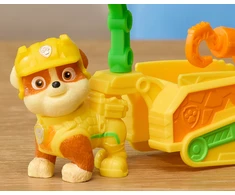 Spin Master Paw Patrol ir dinozaurai Figūrėlė Rubble su gelbėjimo priekaba ir priedais Dino Film