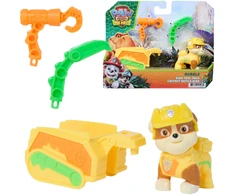 Spin Master Psi Patrol i dinozaury Figūrėlė Rubble su przyczepką ratunkową i akcesoriami Dino Film