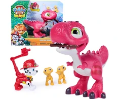 Psi Patrol i dinozaury komplektas Interaktywna figurka dinozaur Rhubarb + Marshall i priedai