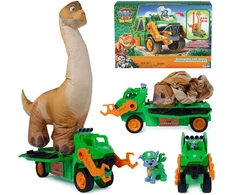 Spin Master Psi Patrol I Dinozaury Megasaurus Dino Nadmuchiwany Vehicle 76 Cm + Rocky Važiuoklė Figūrėlė