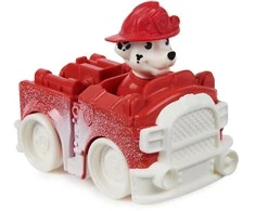 Paw Patrol Marshall sniegomobilis, gaisrinė mašina, 7 cm