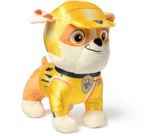 Paw Patrol gelbėjimo ratukai Rubble pliušinis minkštas žaislas šuniui 20 cm
