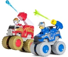 Paw Patrol Marshall I Chase visureigių gelbėjimo ratukų rinkinys + figūrėlės