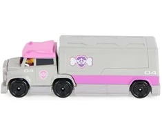 Paw Patrol Skye metalinis mini sunkvežimis didelis sunkvežimis šuniukai tikroji metalinė pilkai rožinė vaza