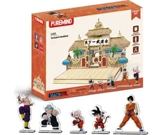 Dėlionė „Puremind“ sulankstomas medinis modelis „Dragon“ kamuoliukas „Tenkaichi Budokai“ 3D galvosūkis „pasidaryk pats“