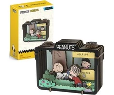„Puremind“ sulankstomas medinis „Snoopy Peanuts“ vasaros momentinės scenos 3D „pasidaryk pats“ dėlionė