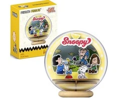 „Puremind“ sulankstomas medinis „Snoopy Peanuts“ kamuoliukų parko pikniko 3D dėlionės modelis
