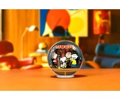„Puremind“ sulankstomas medinis „Snoopy Peanuts“ kamuoliuko koncerto naktį 3D „pasidaryk pats“ dėlionė